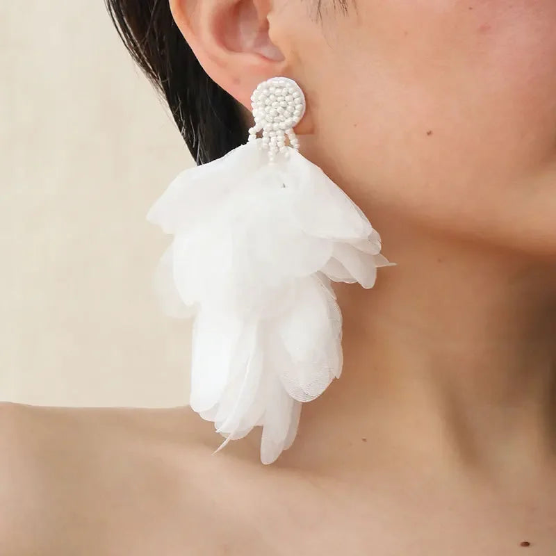 Bohemian Flower Tassel Earrings