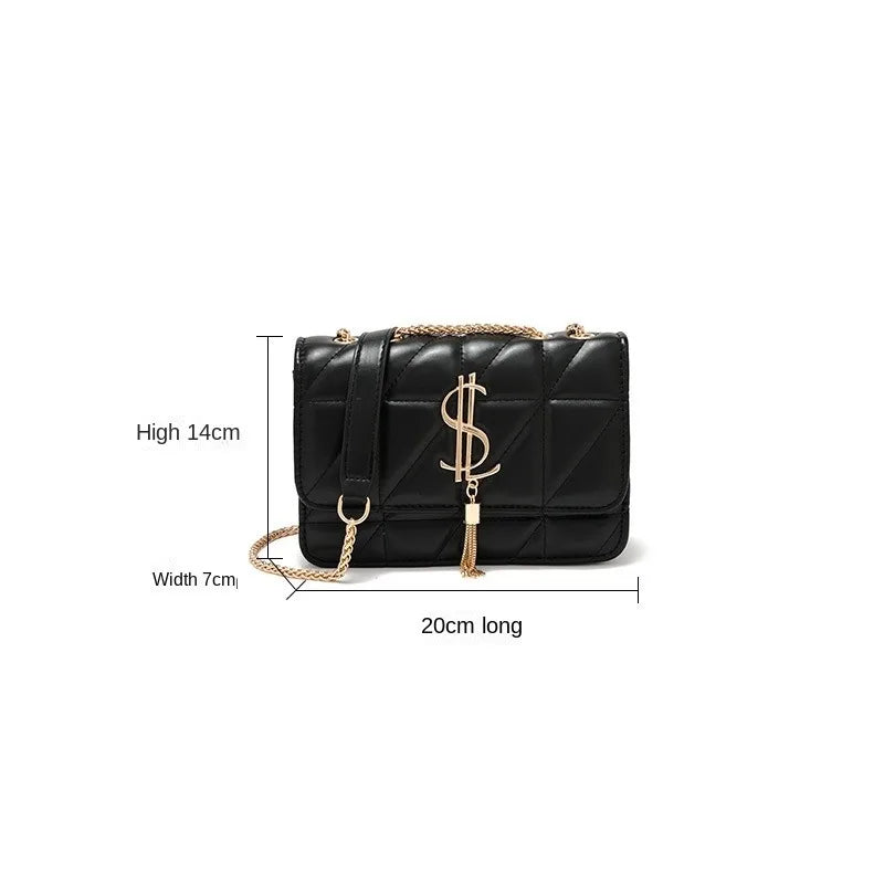 All Leather  Fragrant Style Chain  Crossbody Bag. New design.