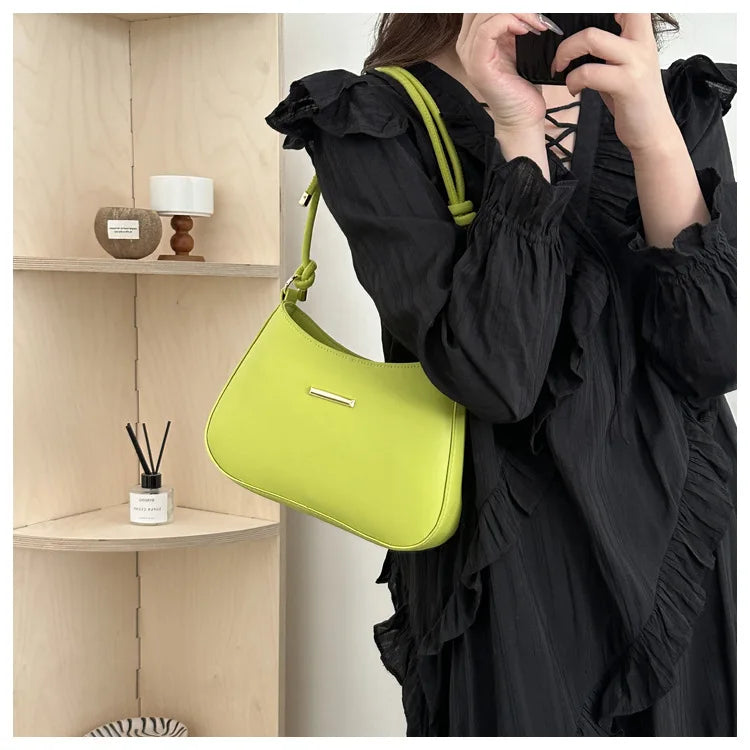 Underarm Shoulder Bags for Women.New Texture PU Leather Crossbody Bag