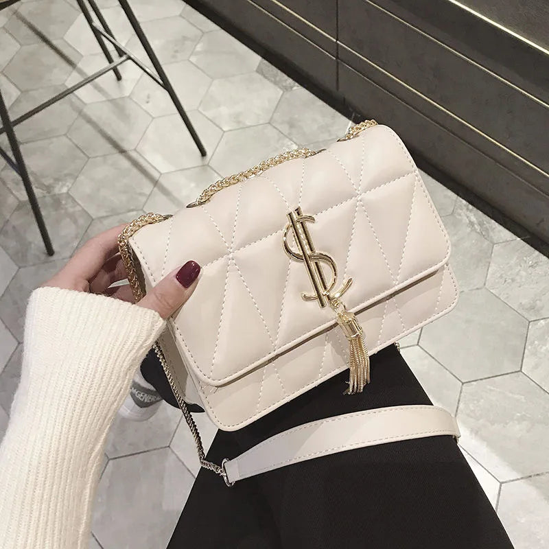 All Leather  Fragrant Style Chain  Crossbody Bag. New design.