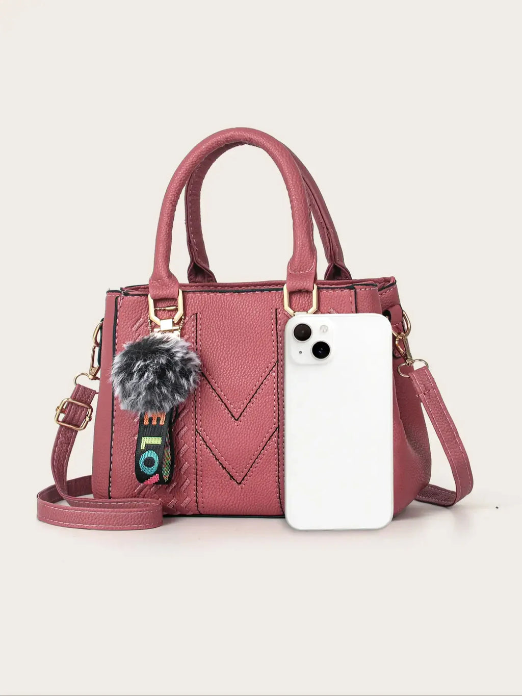 Fashionable large capacity embroidered women's crossbody bag