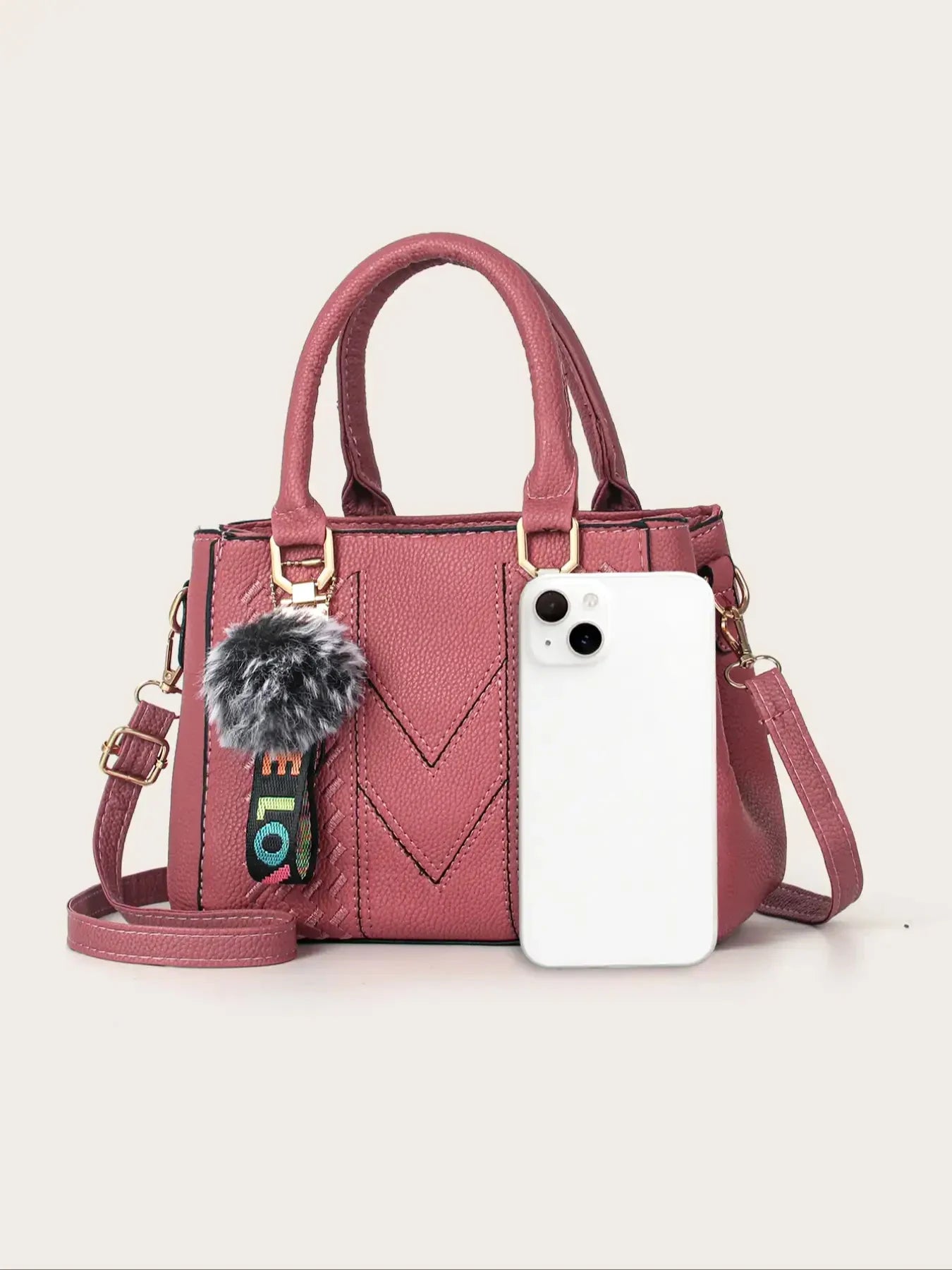Fashionable large capacity embroidered women's crossbody bag