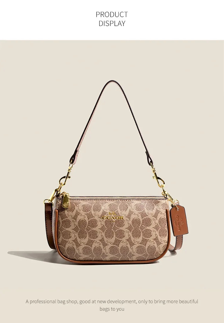 Fashionable Underarm Printed Handbag .High-End Versatile Crossbody bag