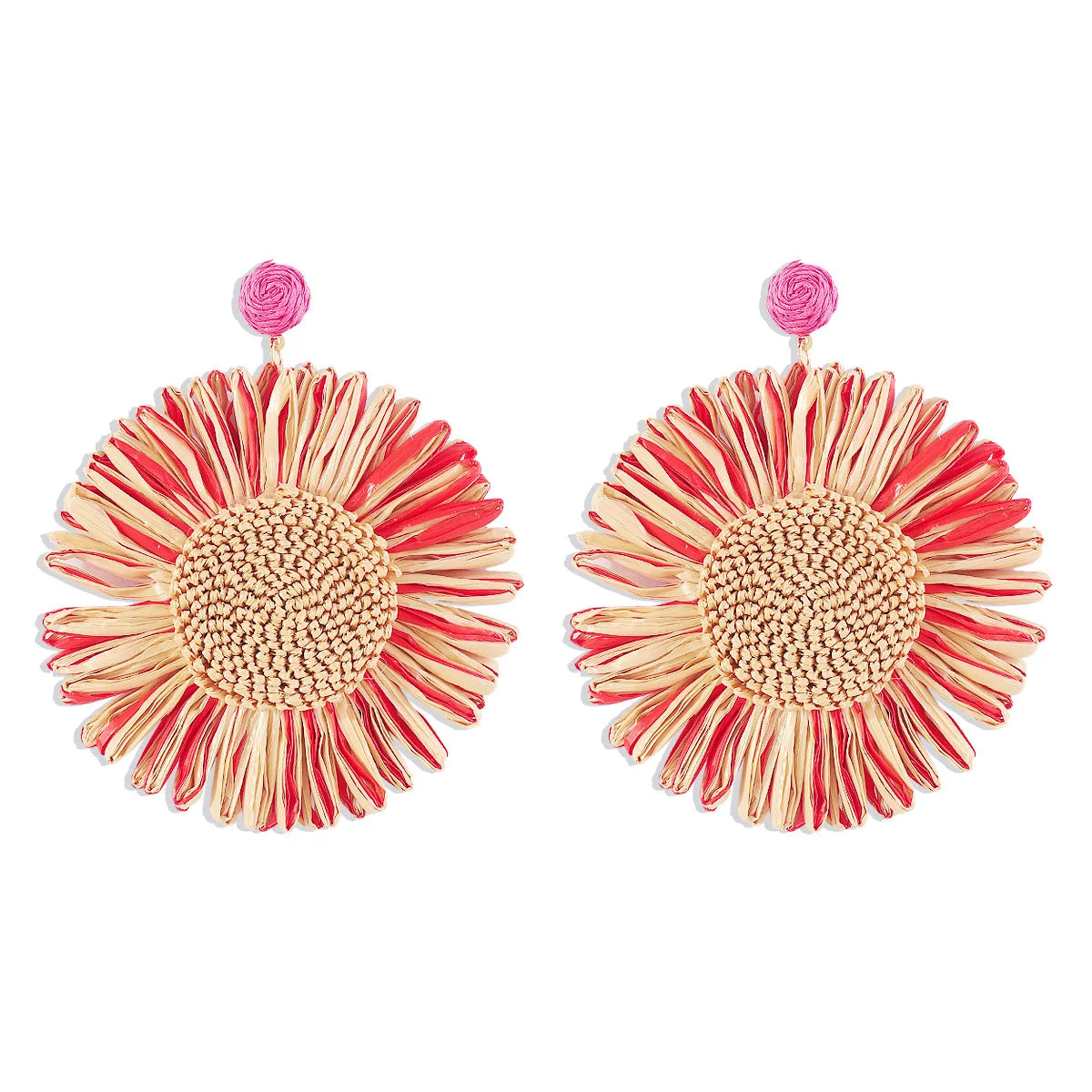 Boho Sunflower Dangle Earrings