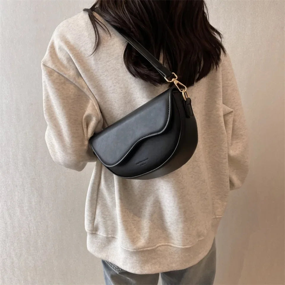 Leather Luxury Handbag. Shoulder Crossbody Handbag
