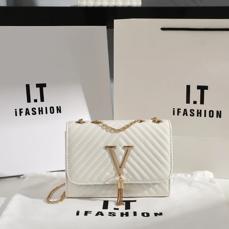 Embroidery Women Crossbody Bag Thread Luxury Handbag.Shoulder Bag