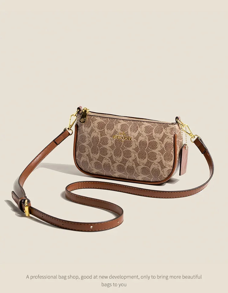 Fashionable Underarm Printed Handbag .High-End Versatile Crossbody bag