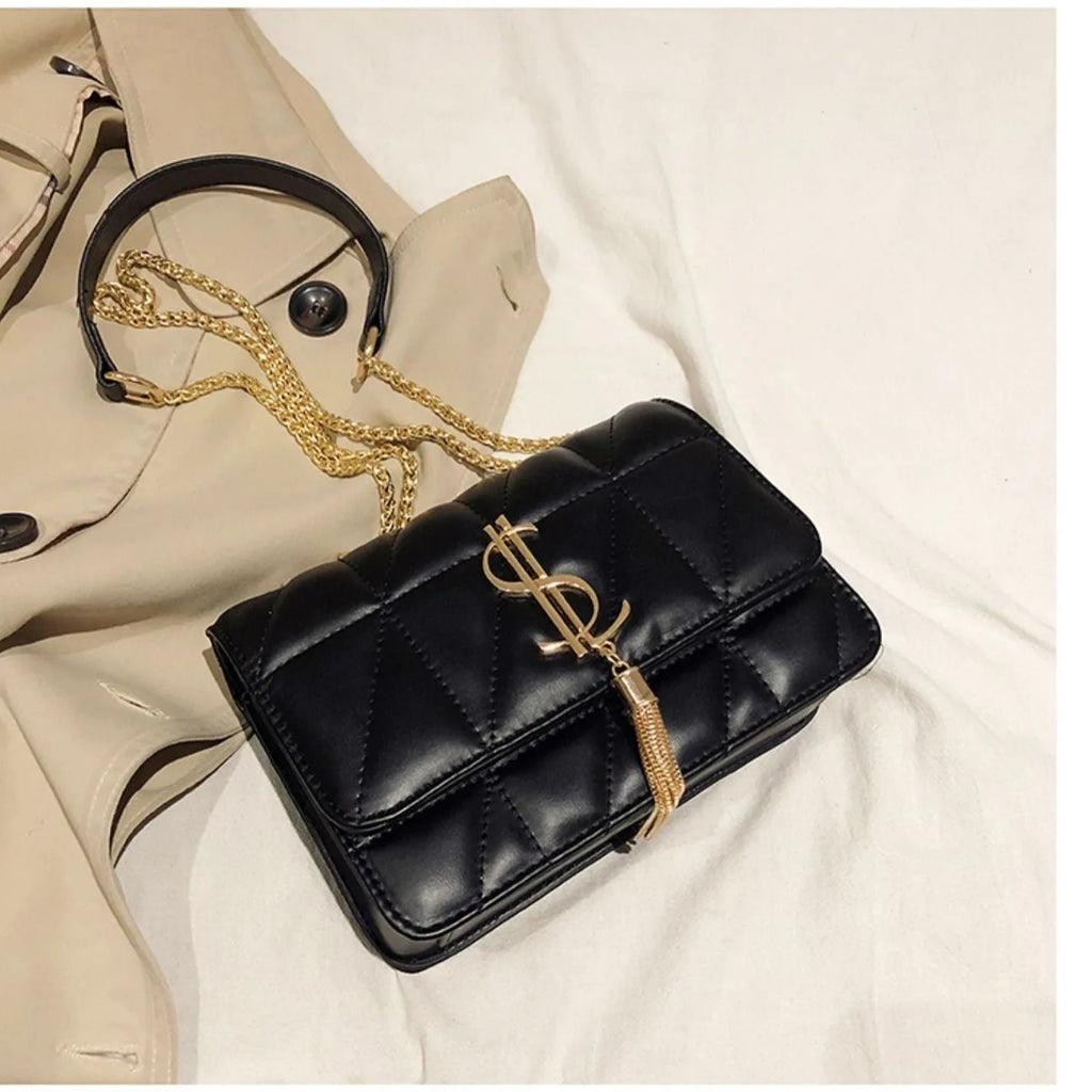 All Leather  Fragrant Style Chain  Crossbody Bag. New design.