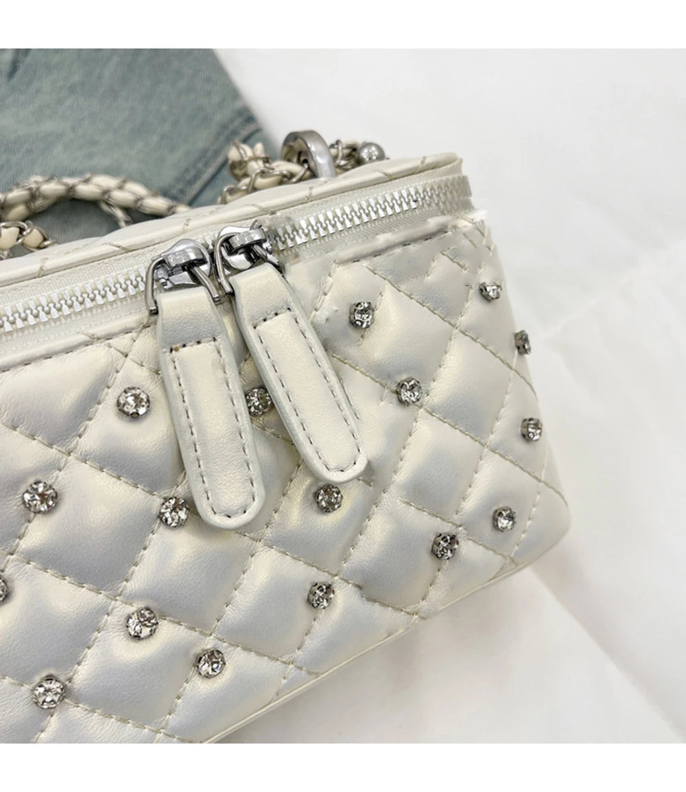 A Chain Leather Handbag. Spring Summer Female Crossbody Bag