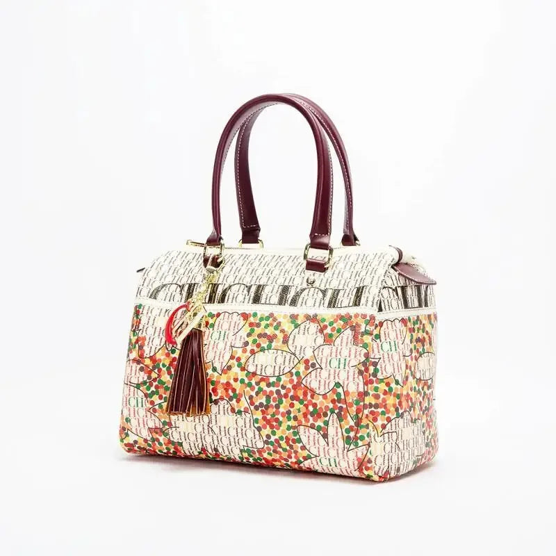 Exquisite Floral Pattern Travel Banquet High Grade Handbag