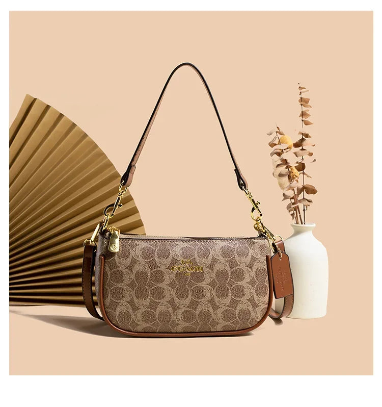 Fashionable Underarm Printed Handbag .High-End Versatile Crossbody bag