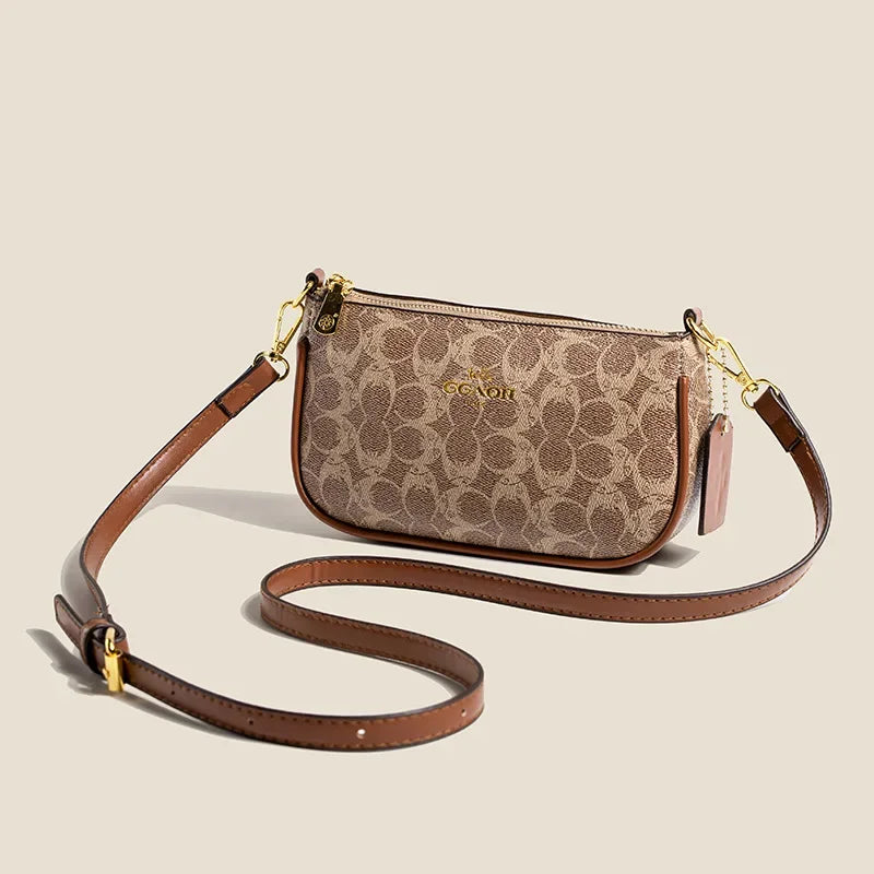 Fashionable Underarm Printed Handbag .High-End Versatile Crossbody bag