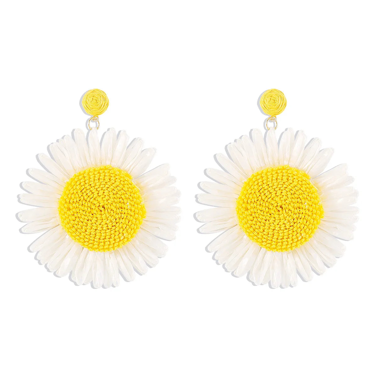 Boho Sunflower Dangle Earrings