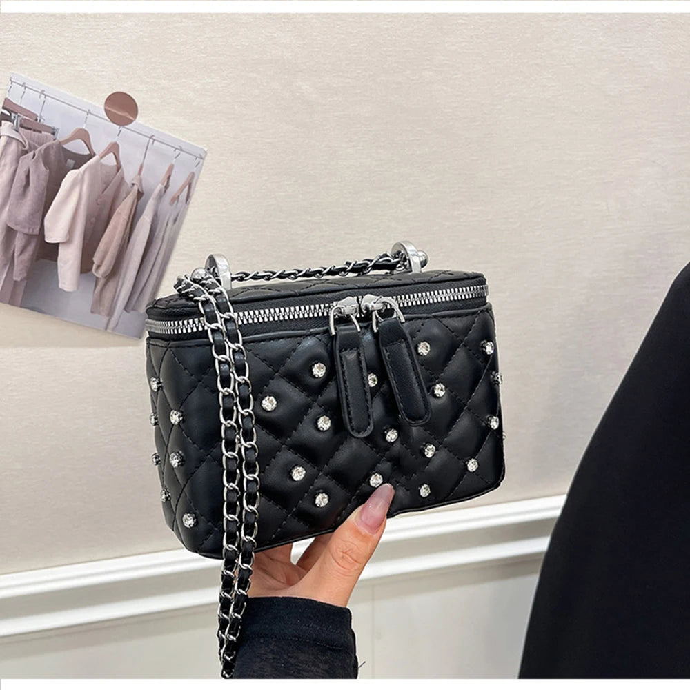 A Chain Leather Handbag. Spring Summer Female Crossbody Bag