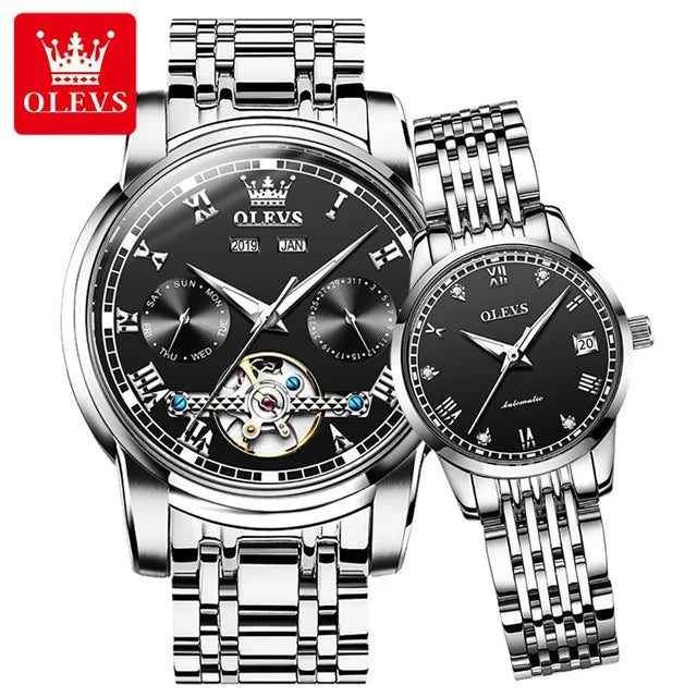 Watches for Men and Women Waterproof Watches His or Hers Lover's Watch Set