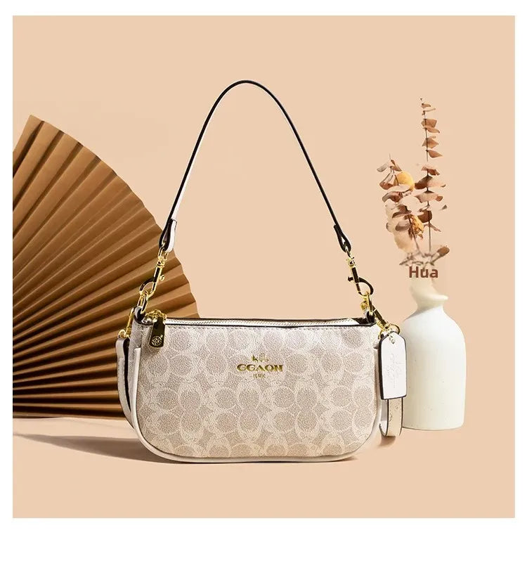 Fashionable Underarm Printed Handbag .High-End Versatile Crossbody bag