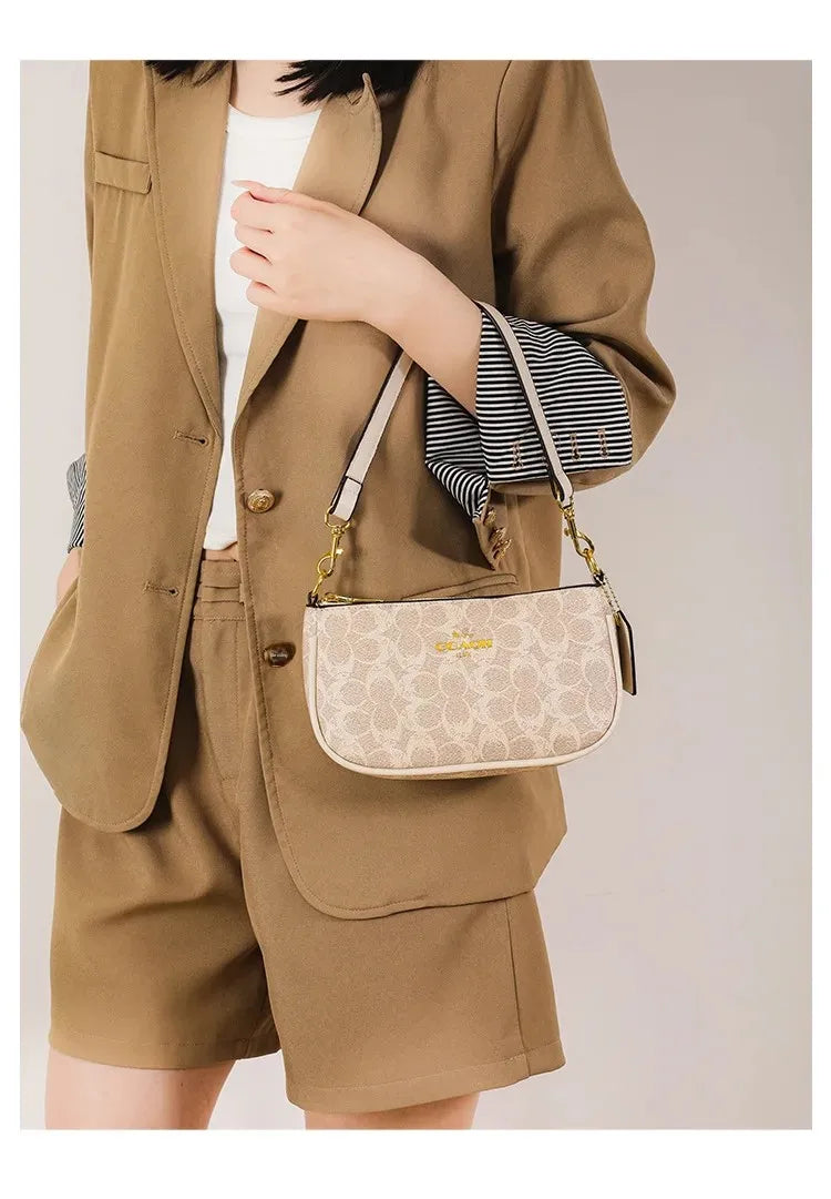 Fashionable Underarm Printed Handbag .High-End Versatile Crossbody bag