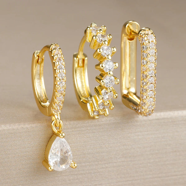 Multi-Shape Earrings Set