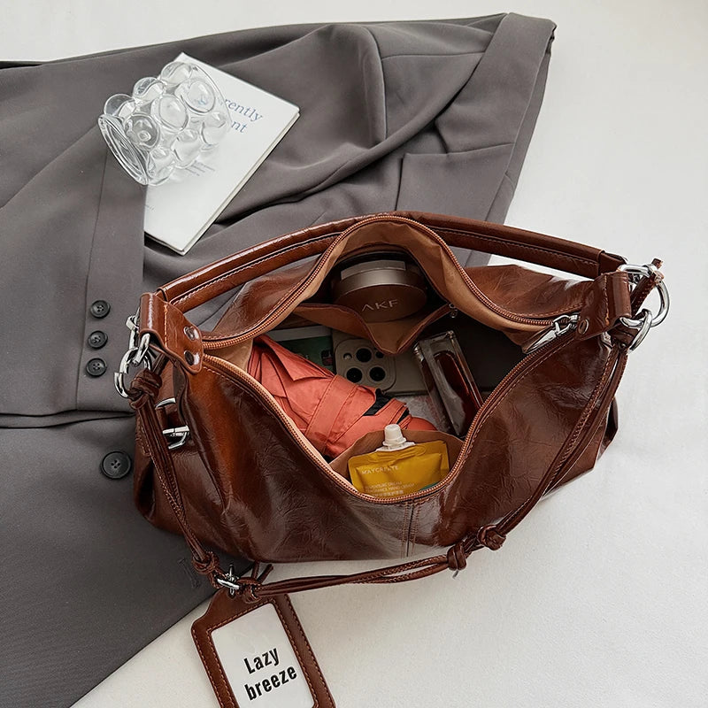 Leather Crossbody Shoulder Bag for Women 2025 Luxury Designer