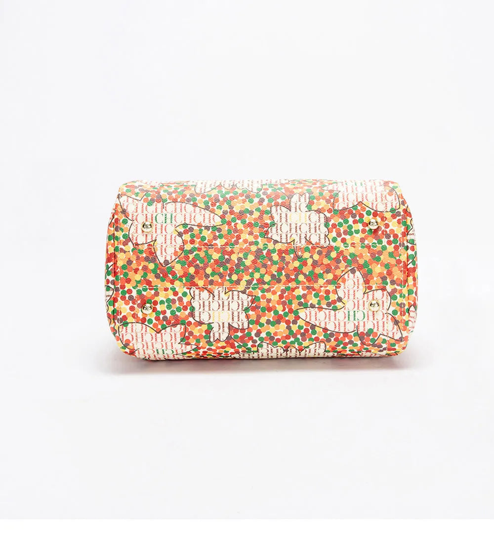 Exquisite Floral Pattern Travel Banquet High Grade Handbag