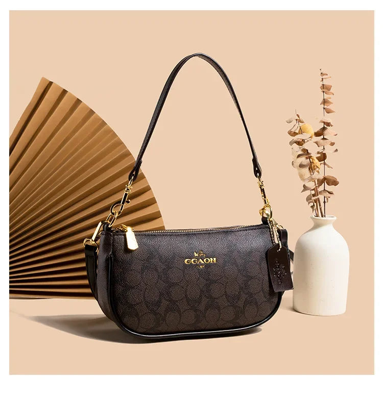 Fashionable Underarm Printed Handbag .High-End Versatile Crossbody bag