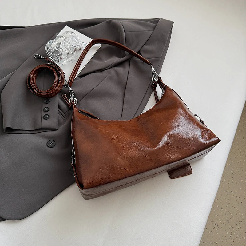 Leather Crossbody Shoulder Bag for Women 2025 Luxury Designer