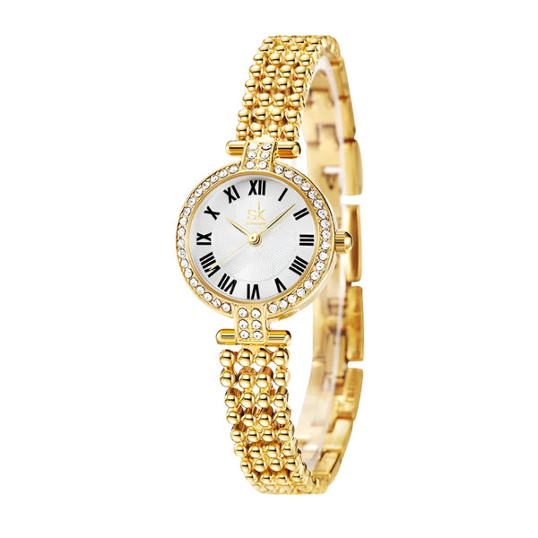 Luxury Gold-Tone Quartz Ladies' Watch