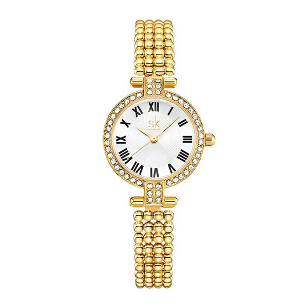 Luxury Gold-Tone Quartz Ladies' Watch