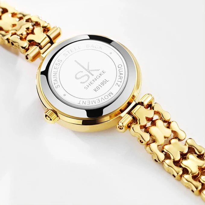 Luxury Gold-Tone Quartz Ladies' Watch