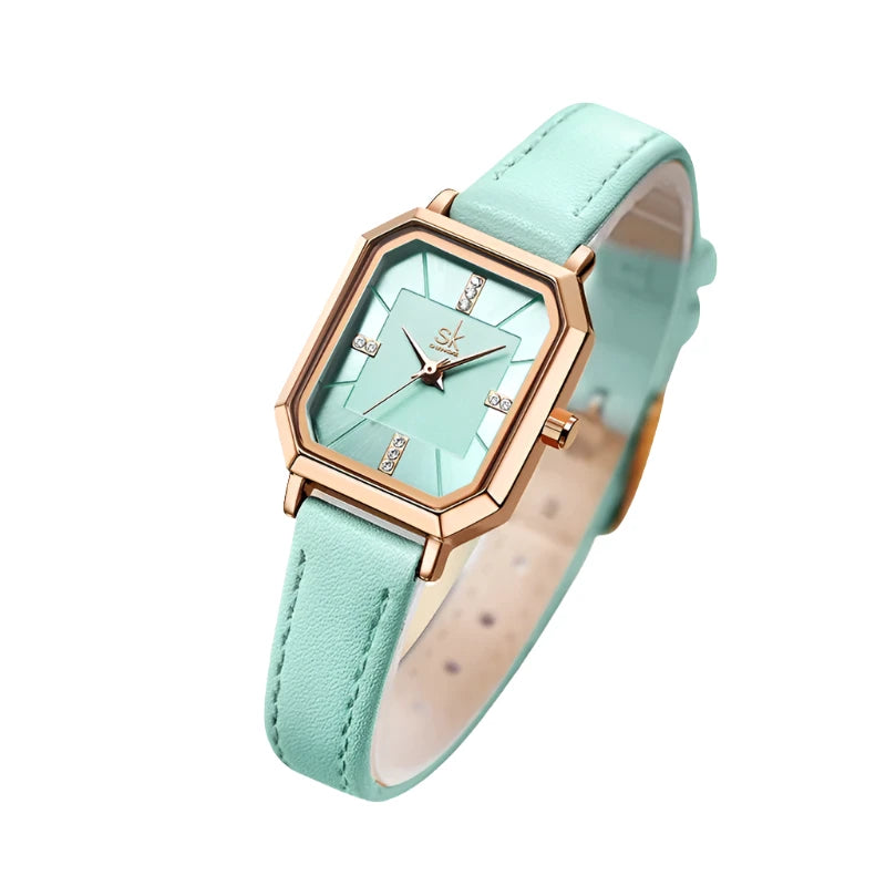 Luxury Quartz Watch with Leather Strap