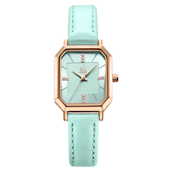 Luxury Quartz Watch with Leather Strap