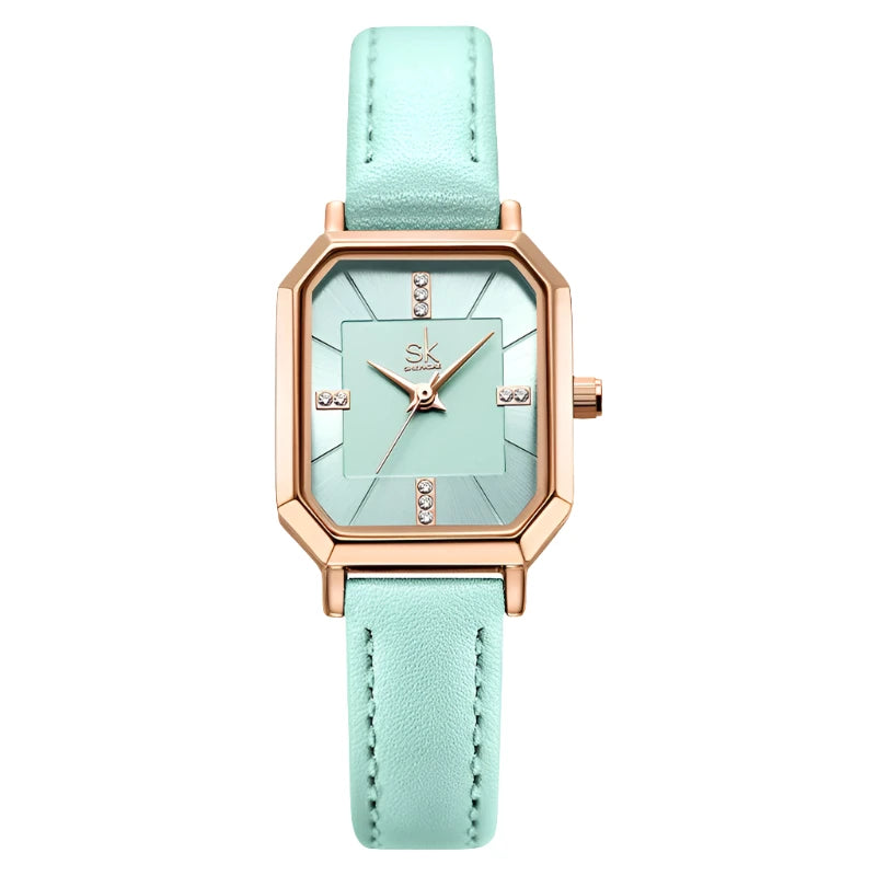 Luxury Quartz Watch with Leather Strap