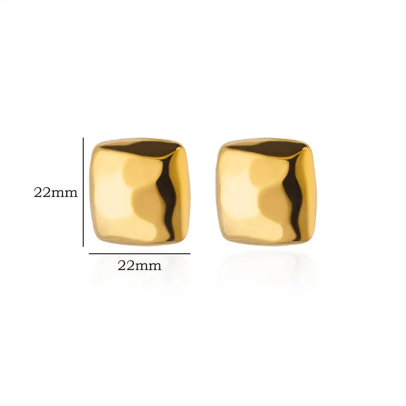 Square Stud Earrings