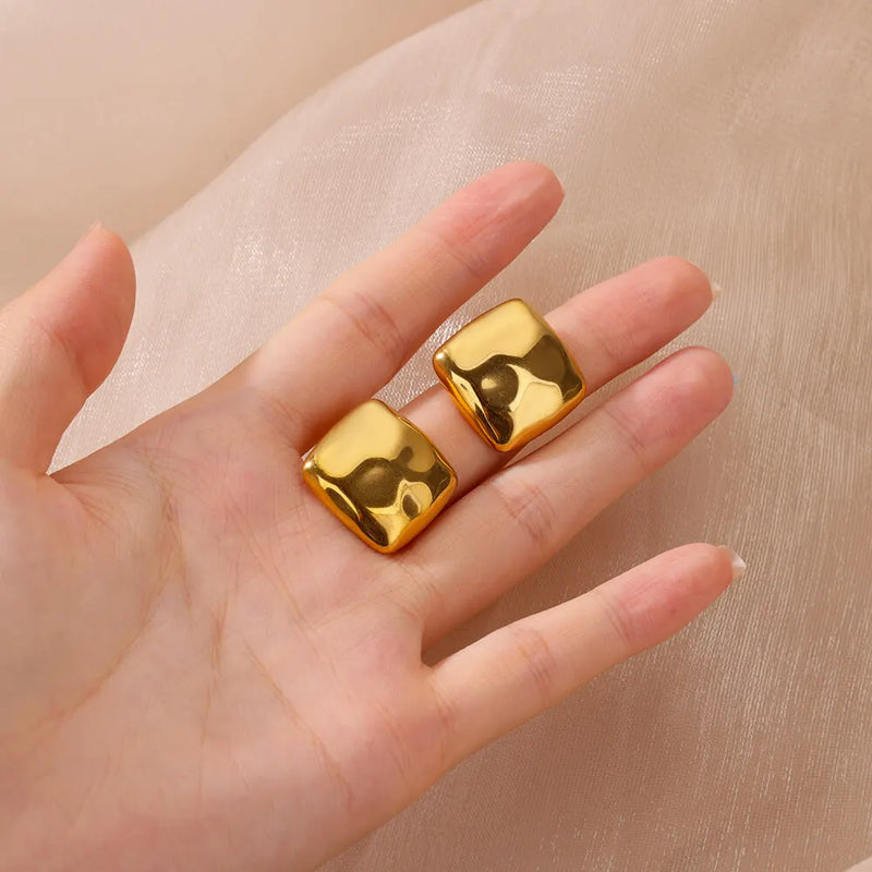 Square Stud Earrings