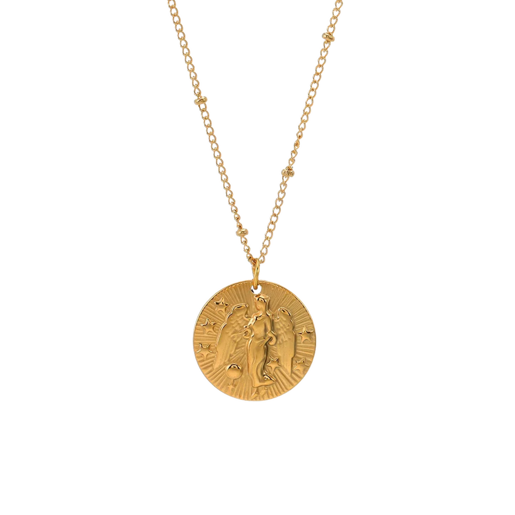 Zodiac Golden Amulet Necklace