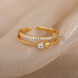 Heart Stackable Rings