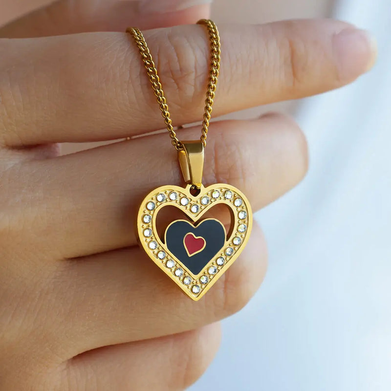 Hollow Heart Necklace