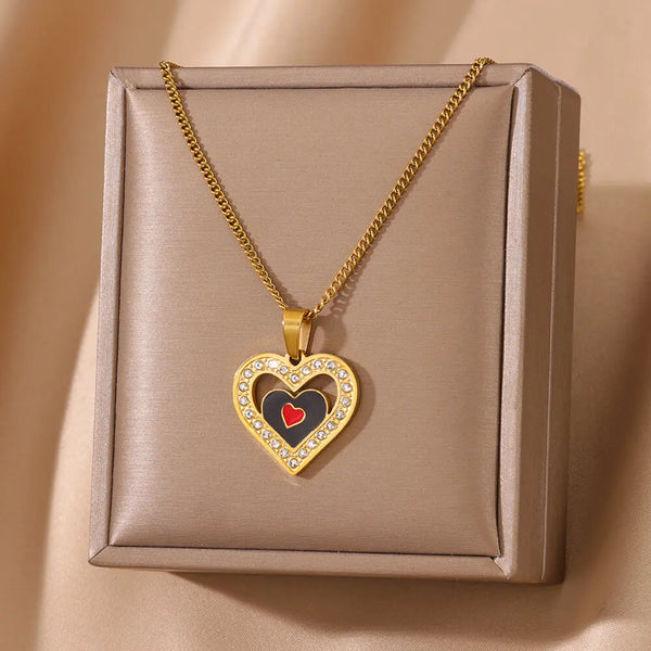 Hollow Heart Necklace