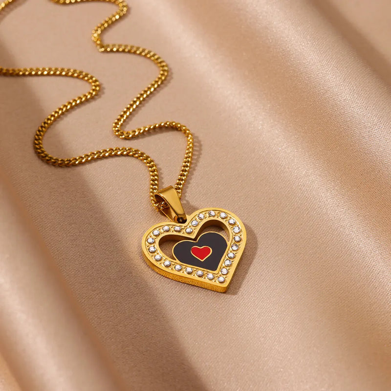 Hollow Heart Necklace