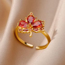 Maple Leaf Ring