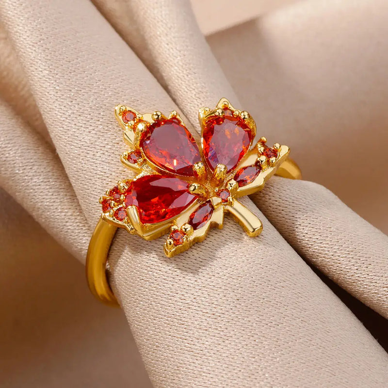 Maple Leaf Ring