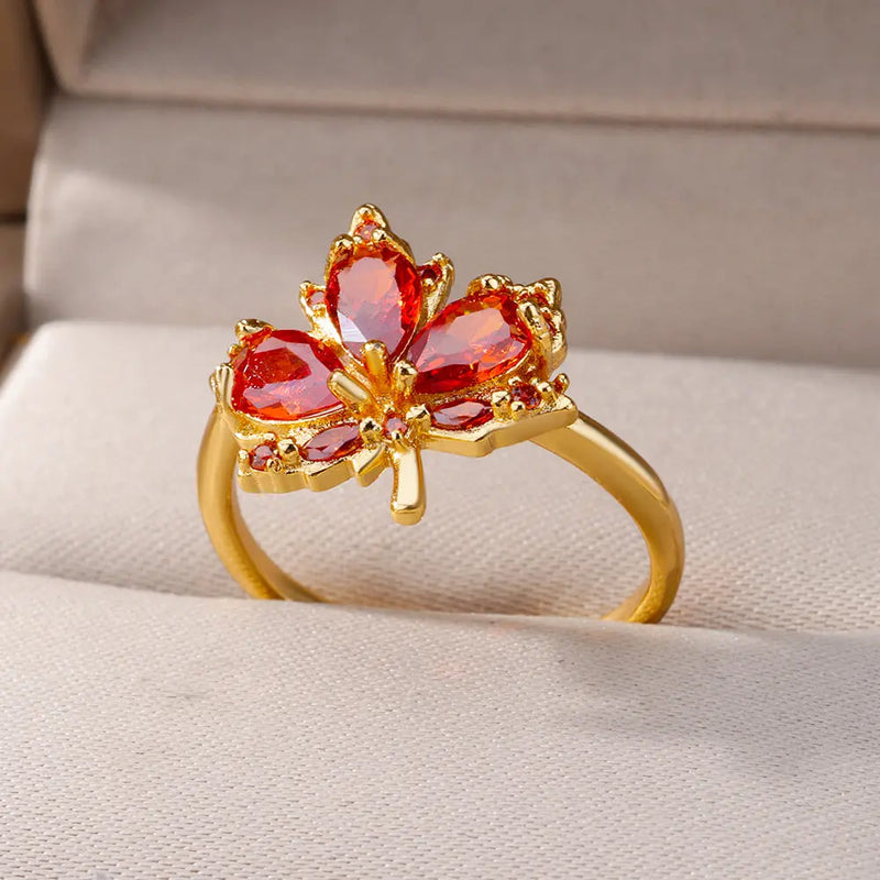 Maple Leaf Ring