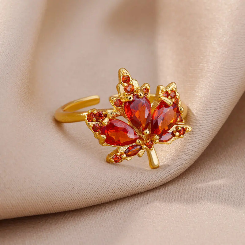 Maple Leaf Ring