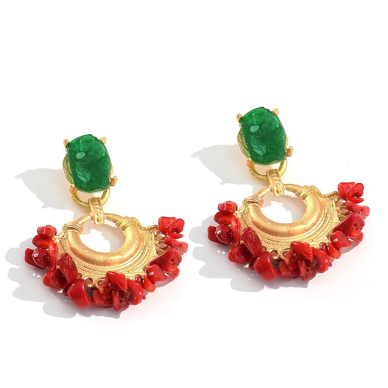 Vintage Rhinestone Drop Earrings