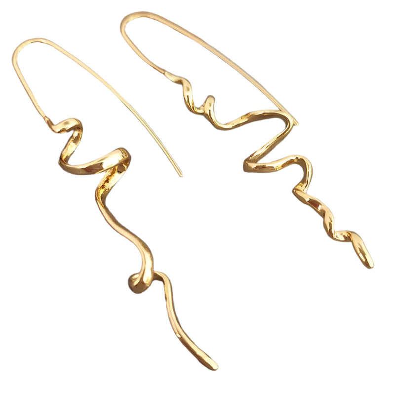 Abstract Three-Dimensional Design Earrings