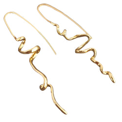 Abstract Three-Dimensional Design Earrings