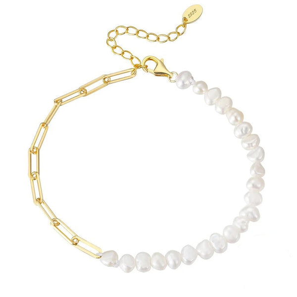 925 Silver Pearl Bracelet