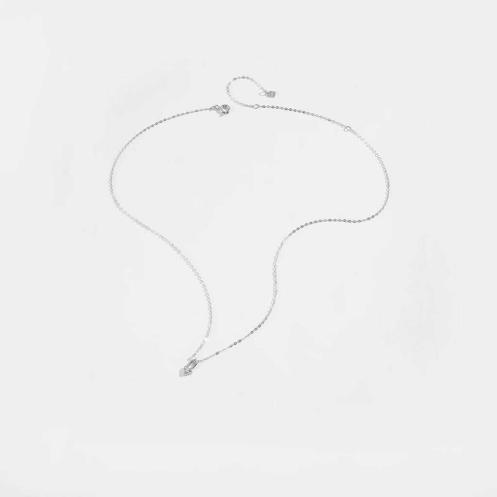 Sterling Silver Heart Padlock Necklace