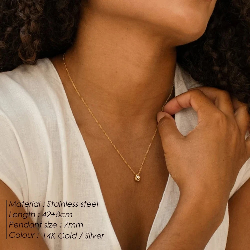 Water Drop Pendant Necklace