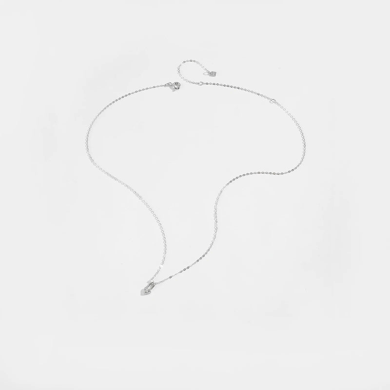 Sterling Silver Heart Padlock Necklace